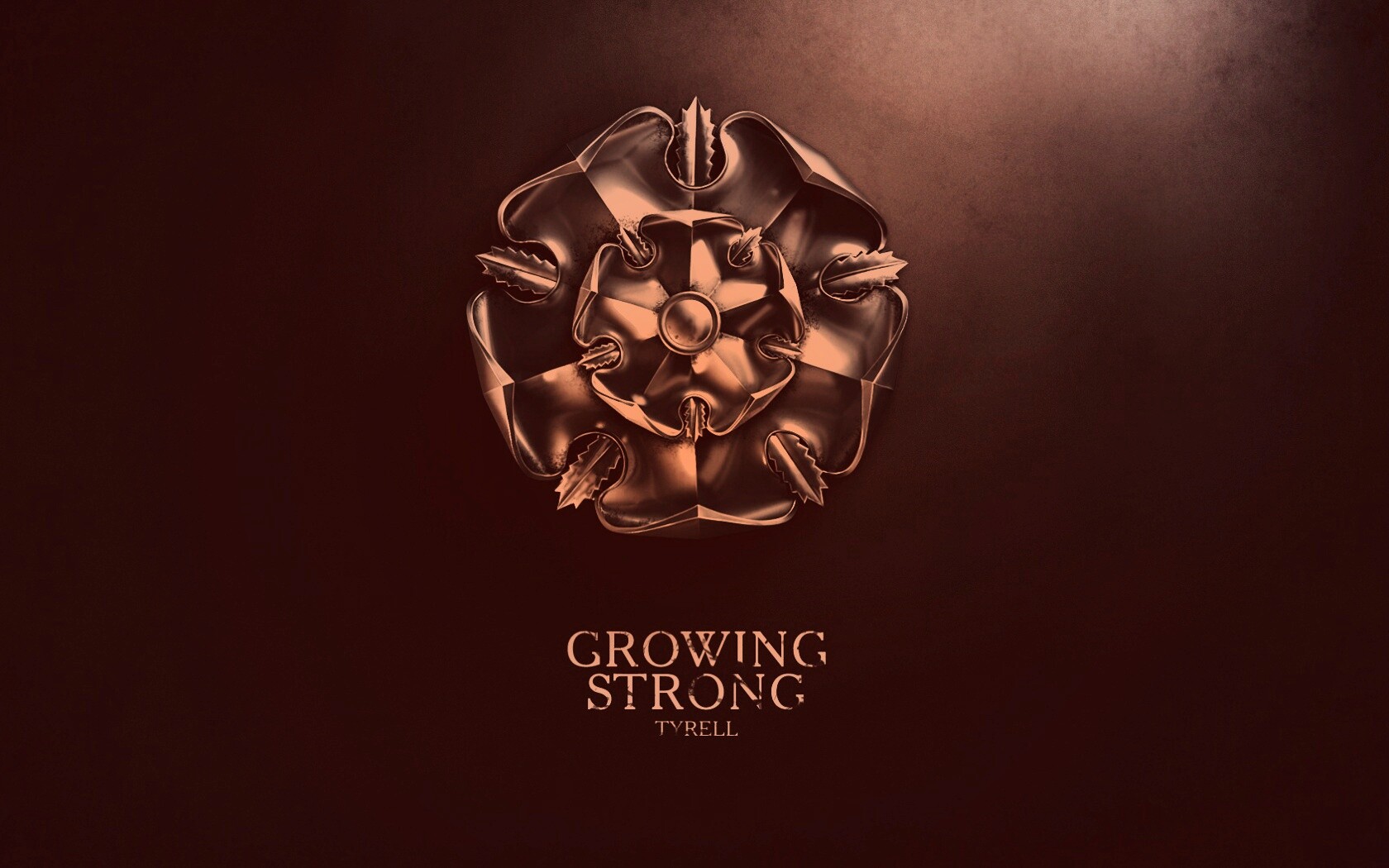 Металлический герб Тиреллов обои