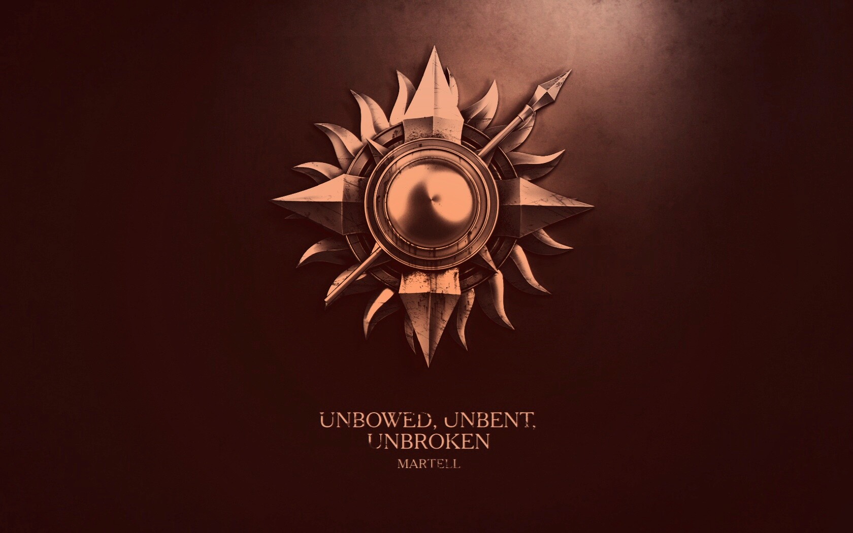 Металлический герб дома Мартелл обои