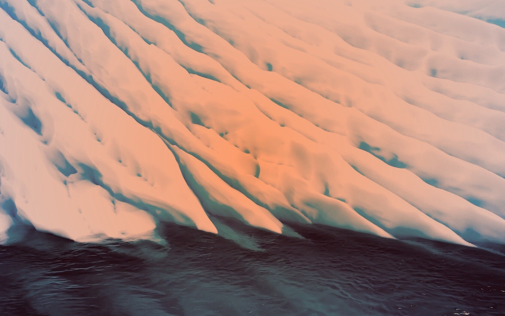 Борозды во льду обои