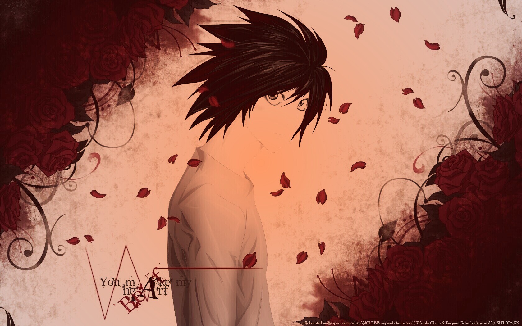 Тетрадь смерти, фанарт обои