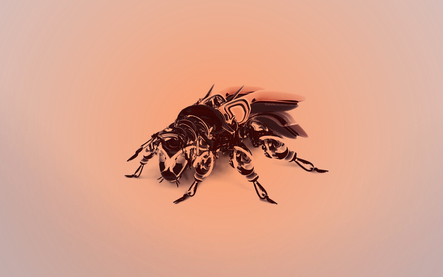 Кибер муха обои