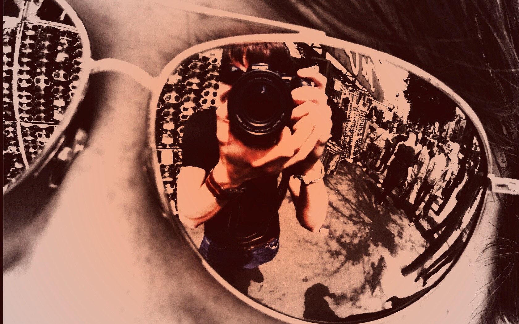 В очках обои