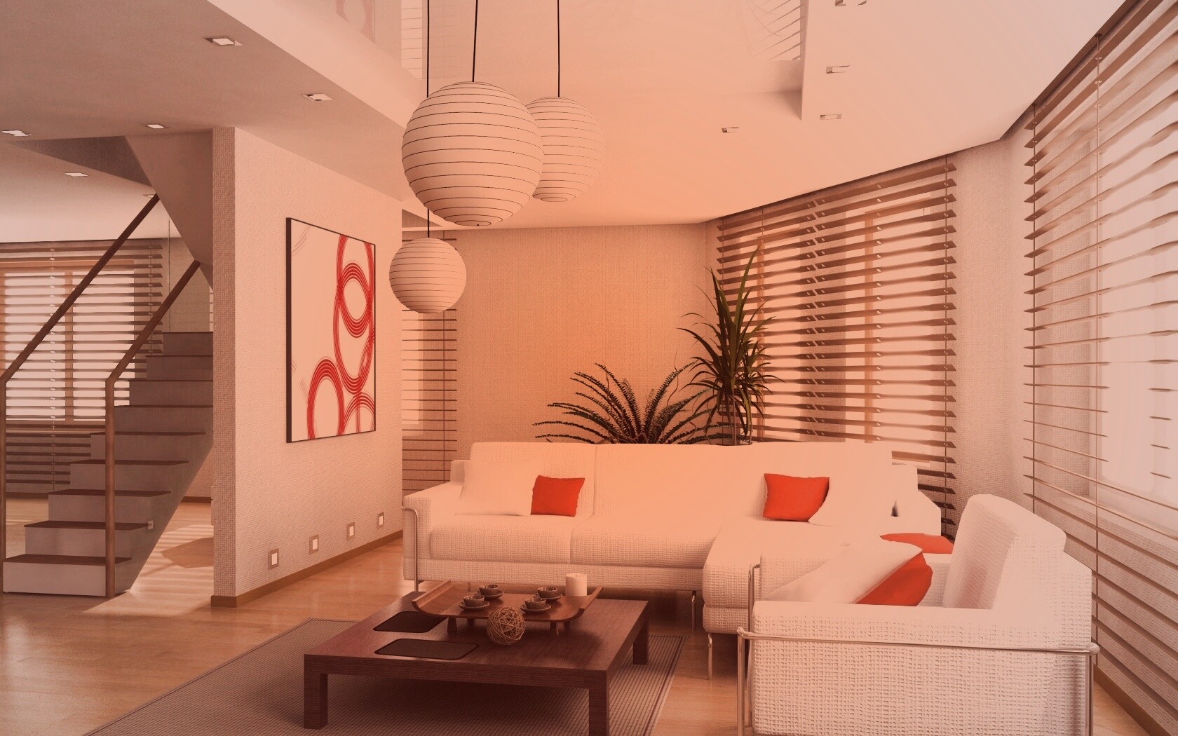 Китайская гостинная обои