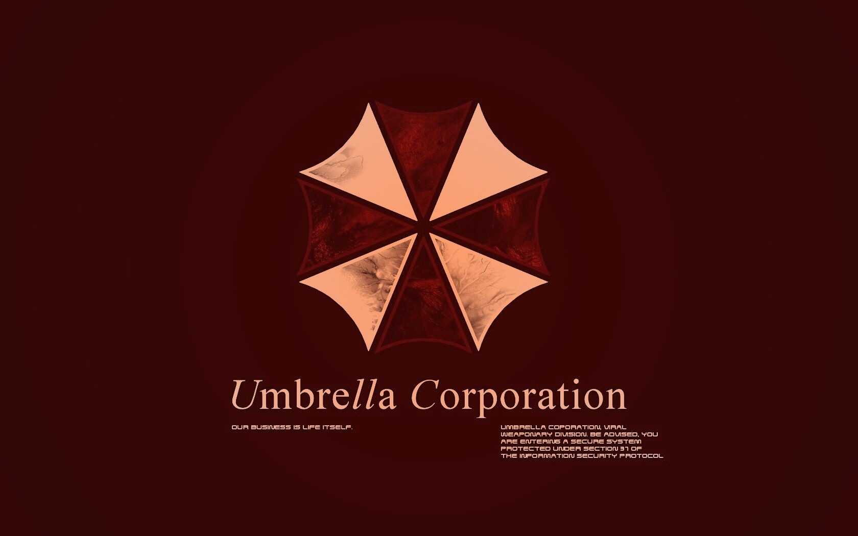 Логотип корпорации Амбрелла (Umbrella corp) обои