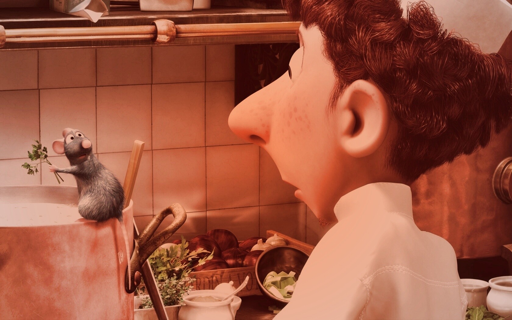 Рататуй варит суп обои