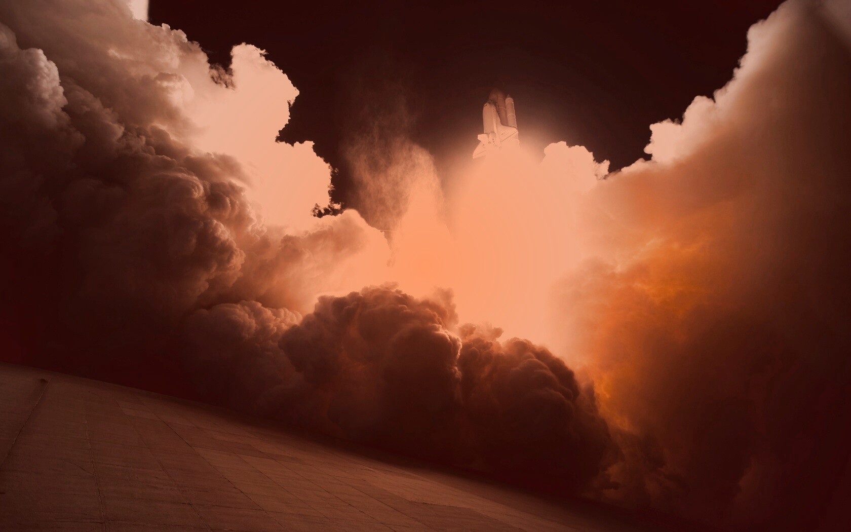 Взлет шатла обои