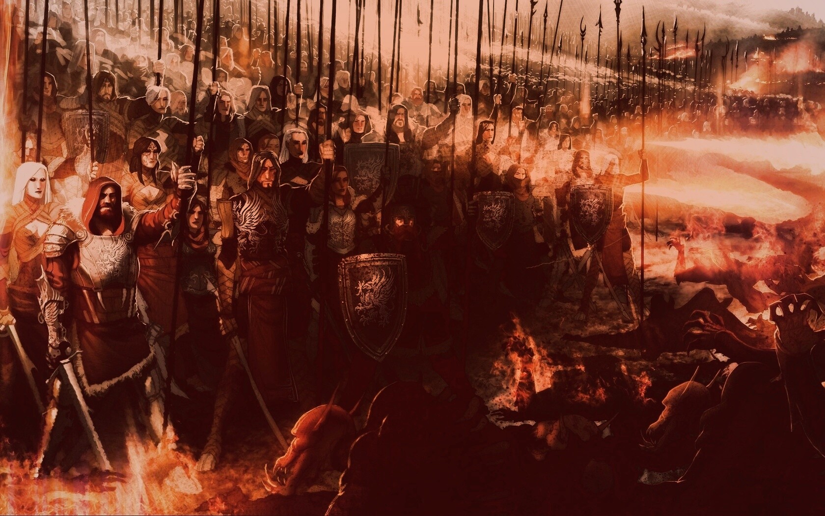 Борьба против порождений тьмы обои