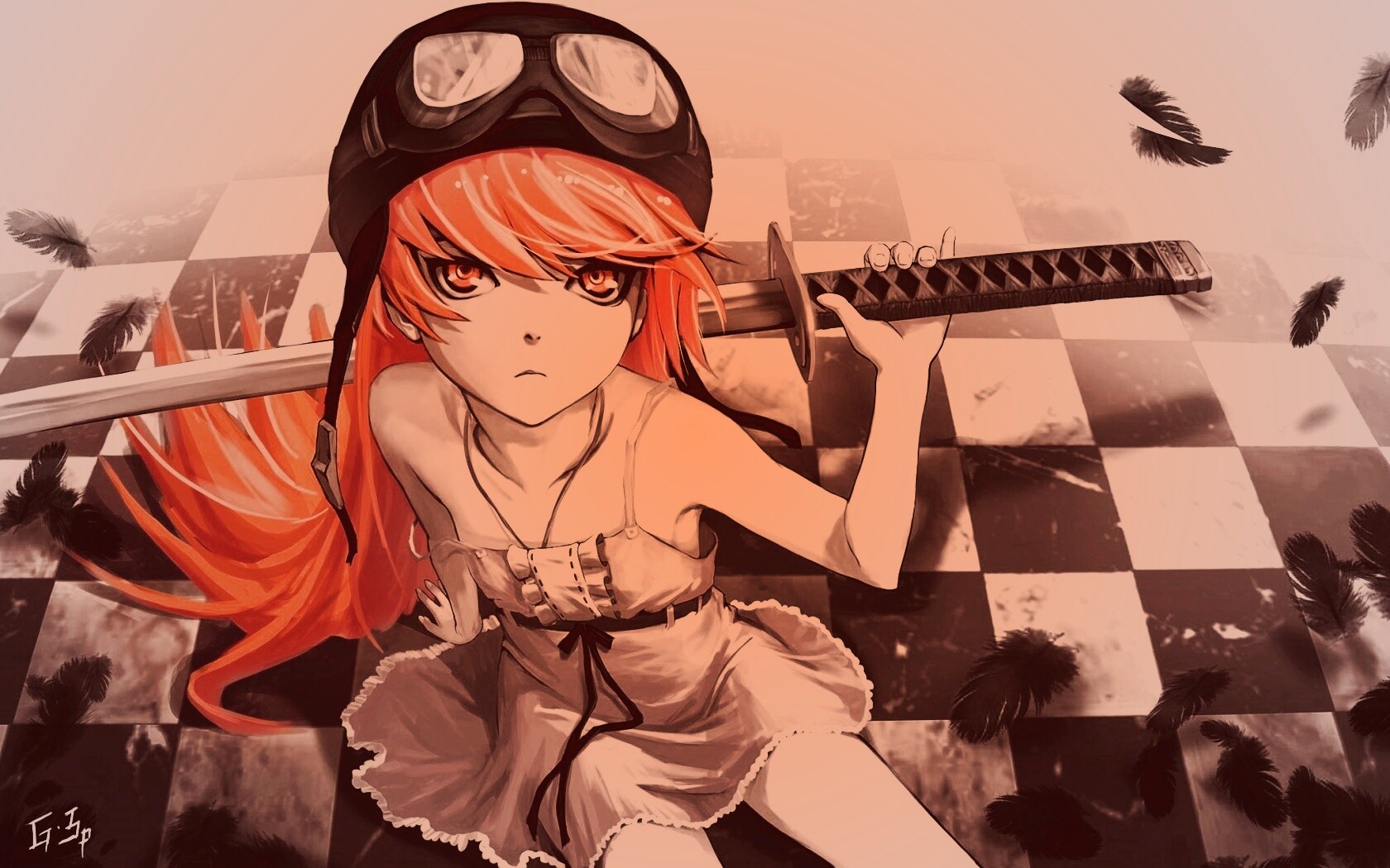 Полувампир из Bakemonogatari обои