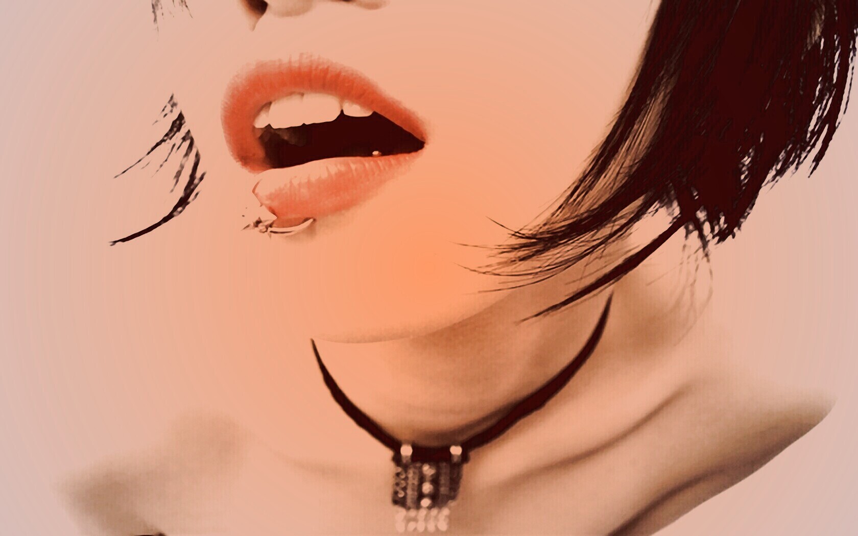 Девушка с кольцом обои