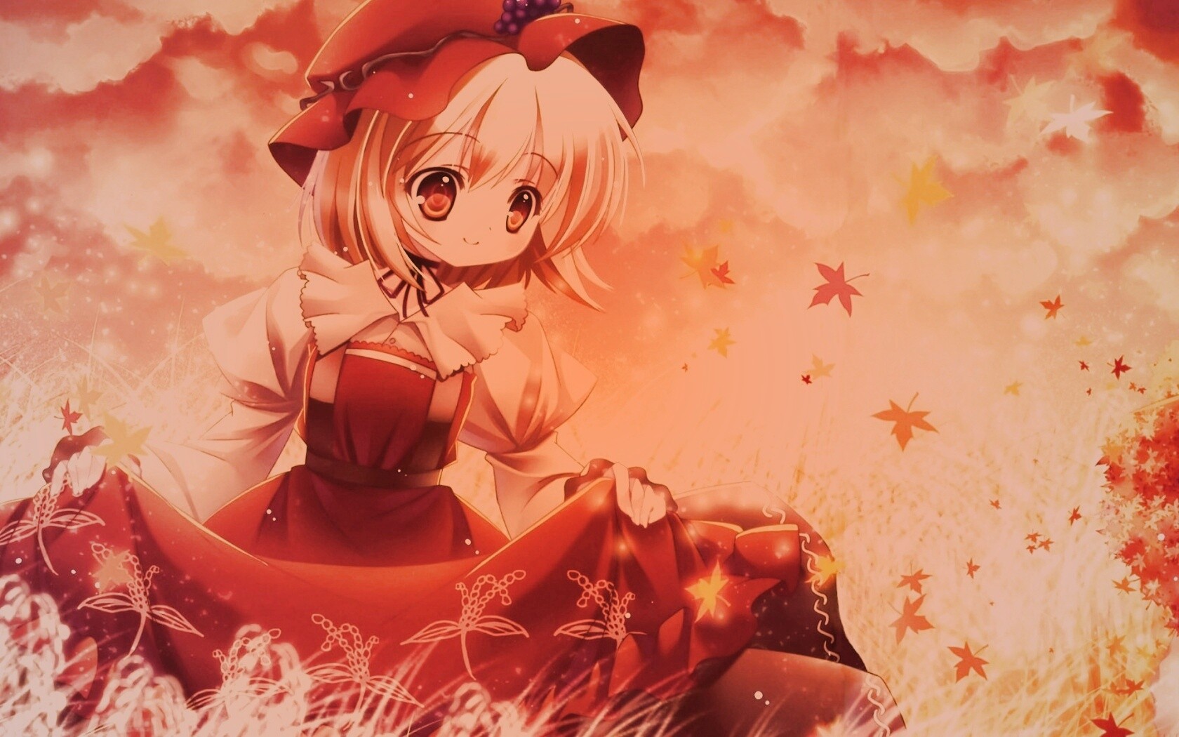 Девочка в поле обои