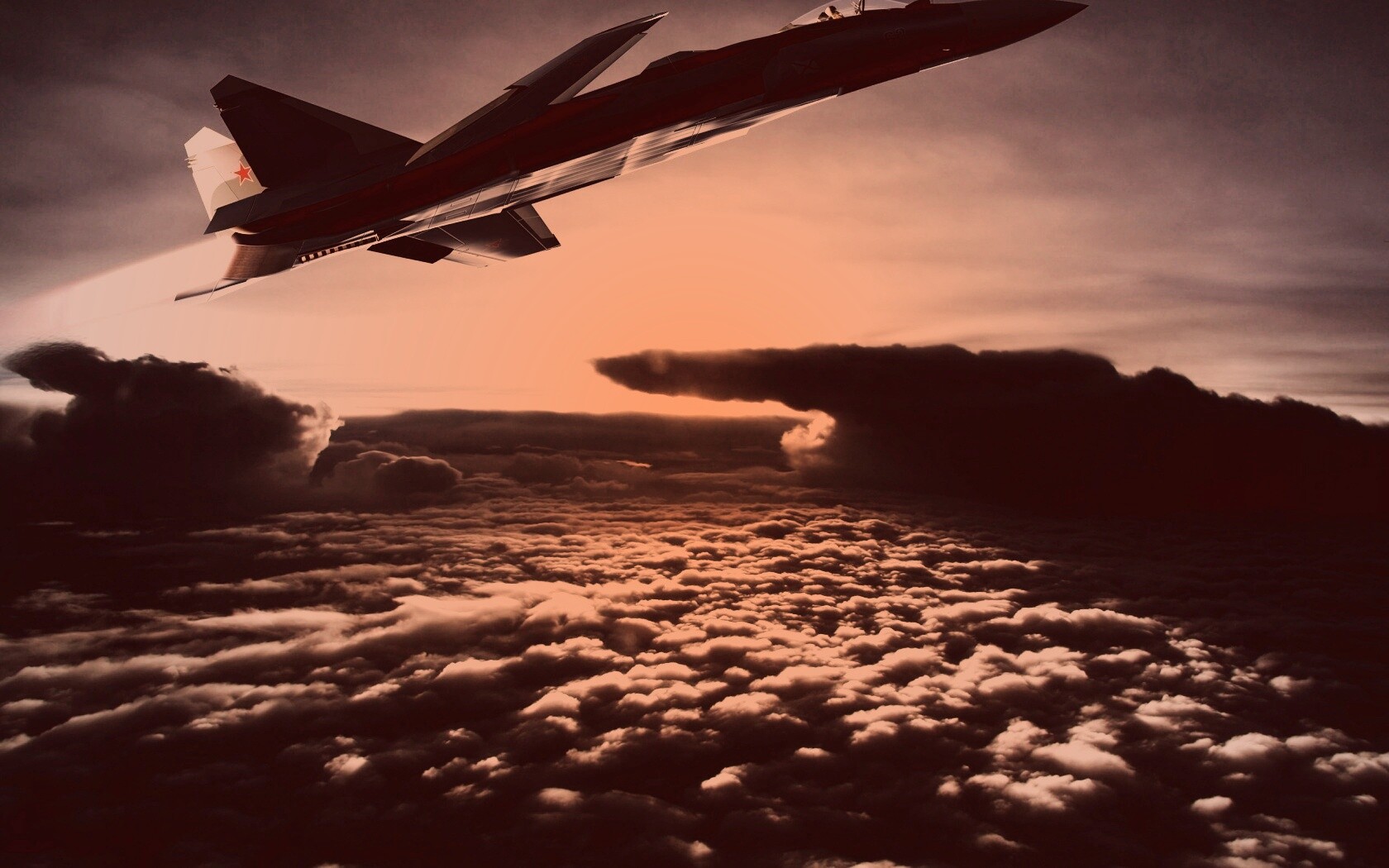 Истребители в небе обои