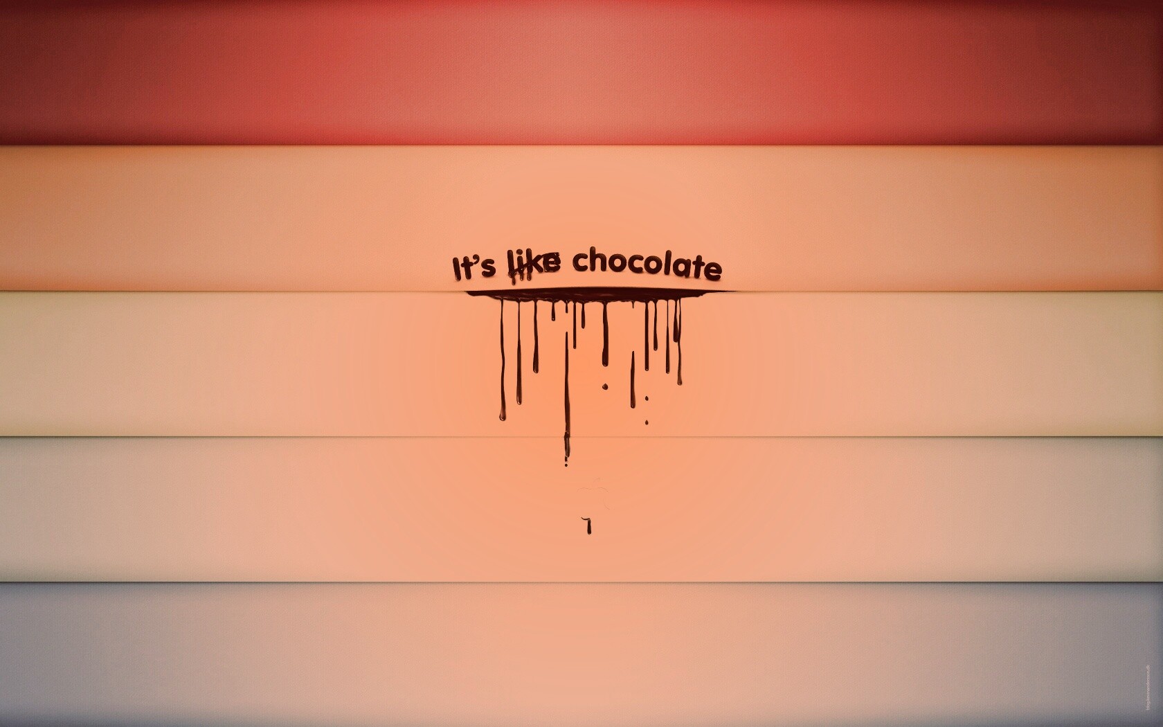 It"s not like chocolate обои