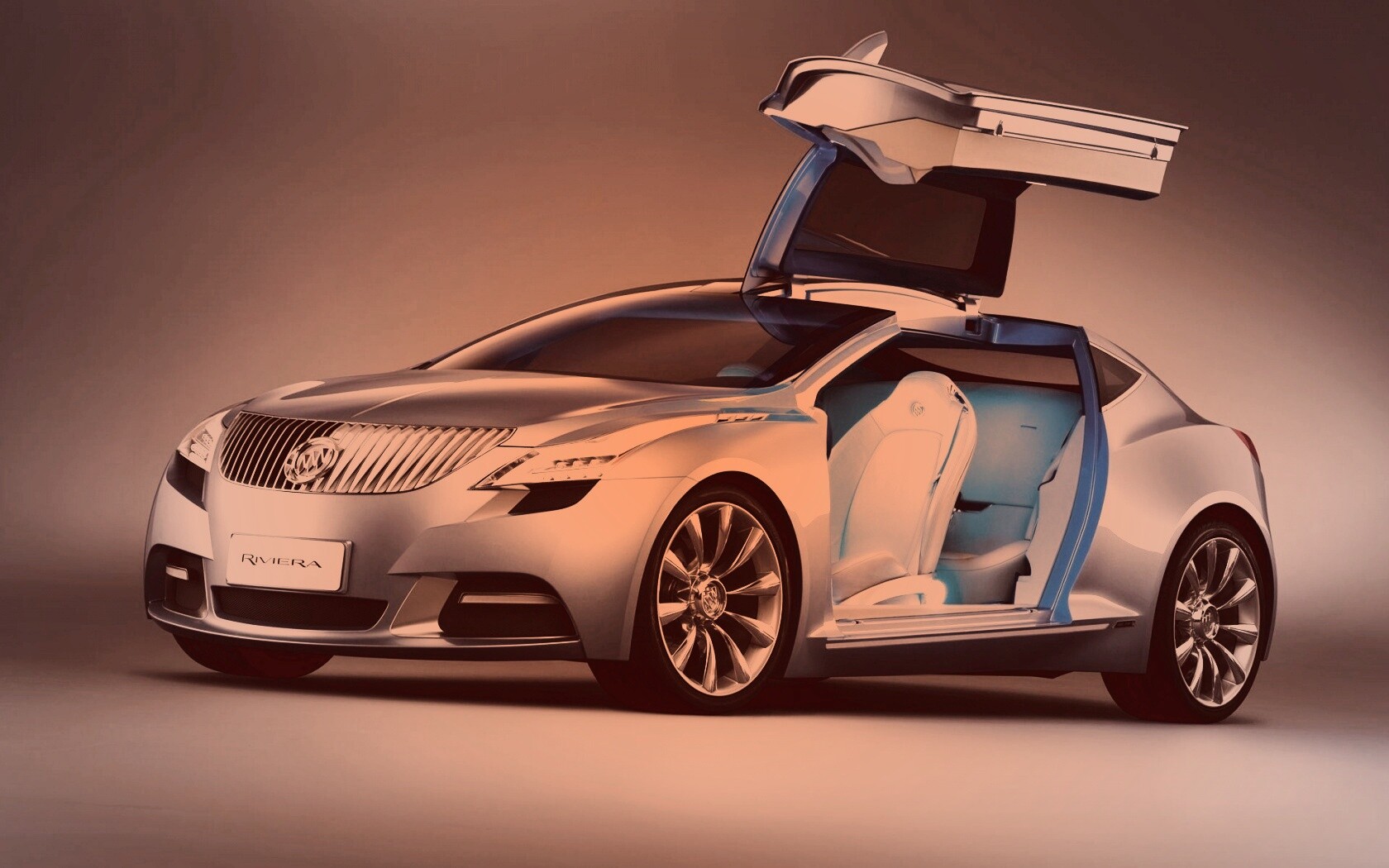 Buick Riviera с распахнутой дверцей обои