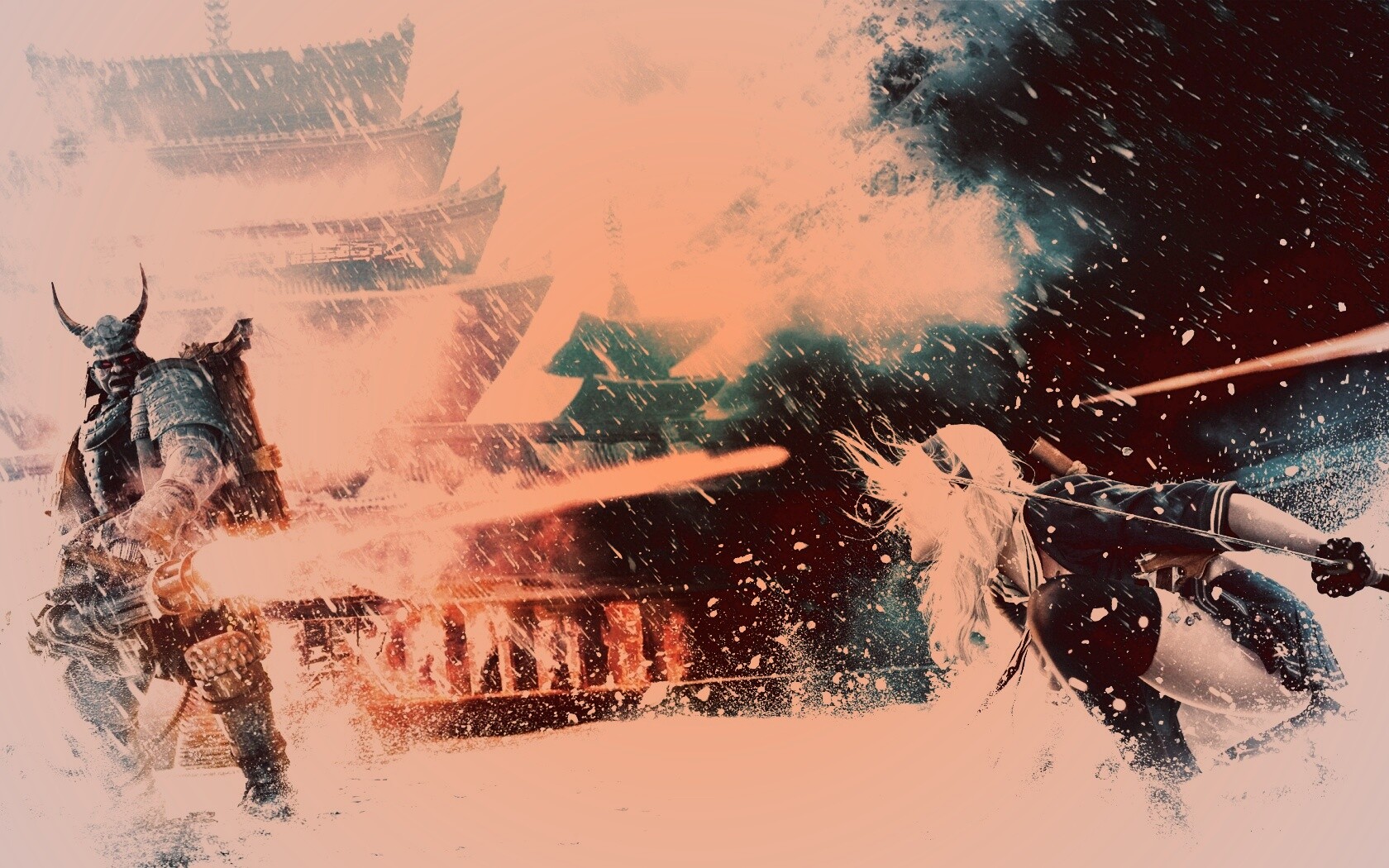 Куколка против самурая обои