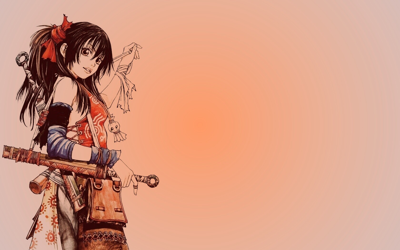 Девушка с мечом из Dangu обои