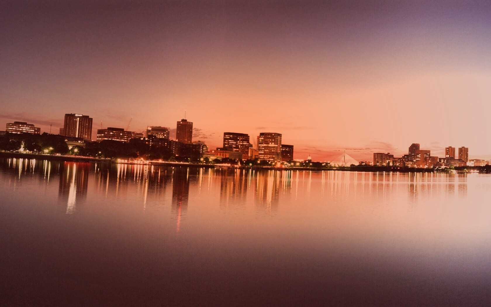 Панорама Бостона обои