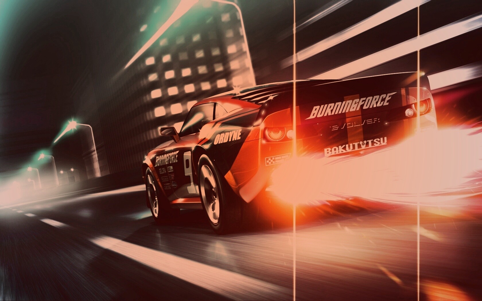 Ночное нитро обои