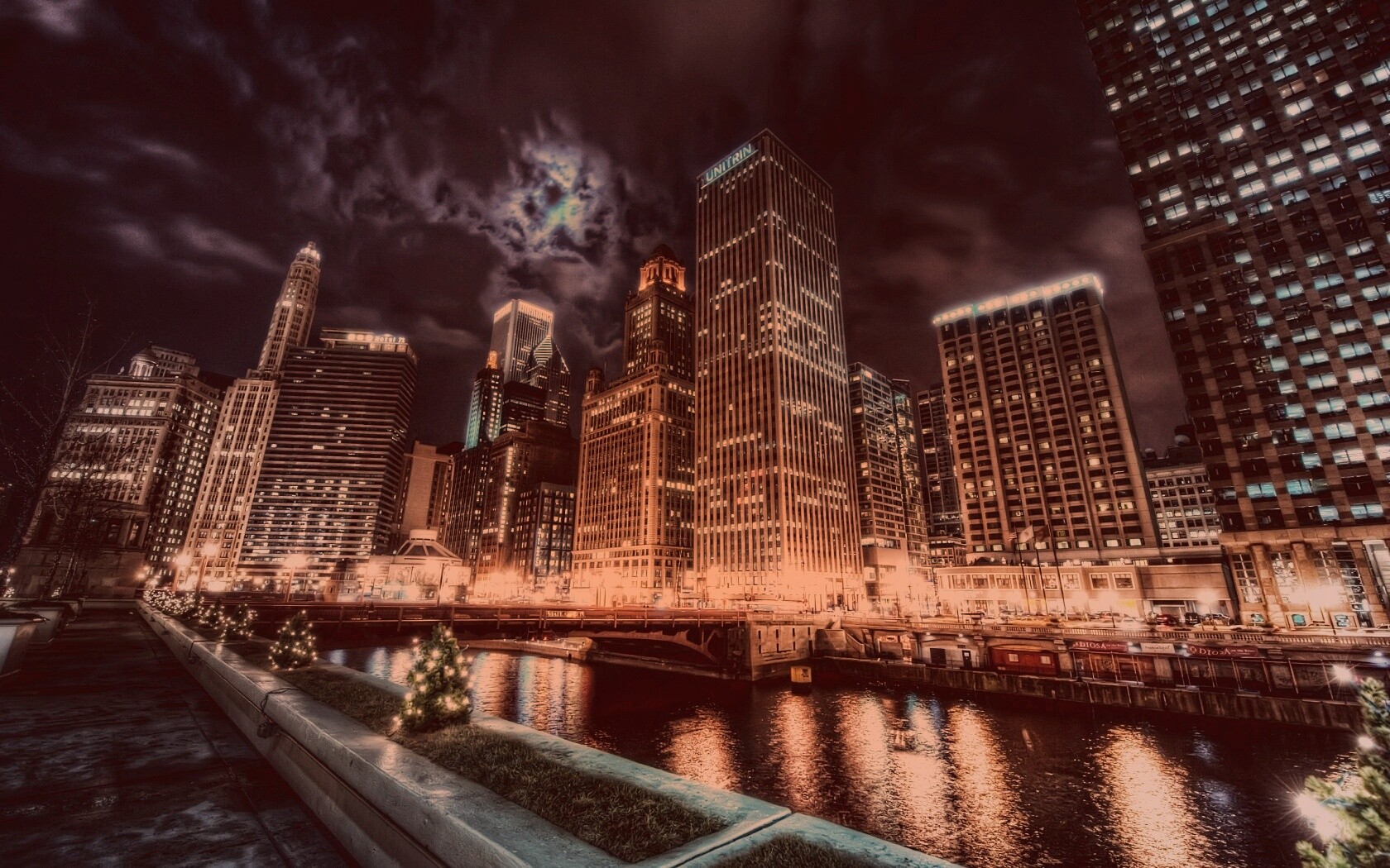 Потрясающий городской вид обои