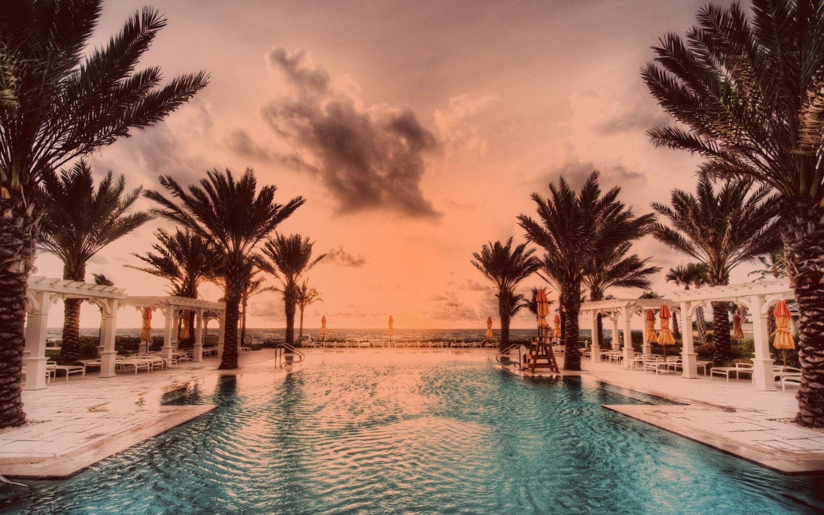 Бассейн обои