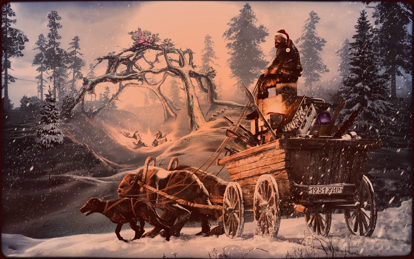 Новогодний Сталкер обои