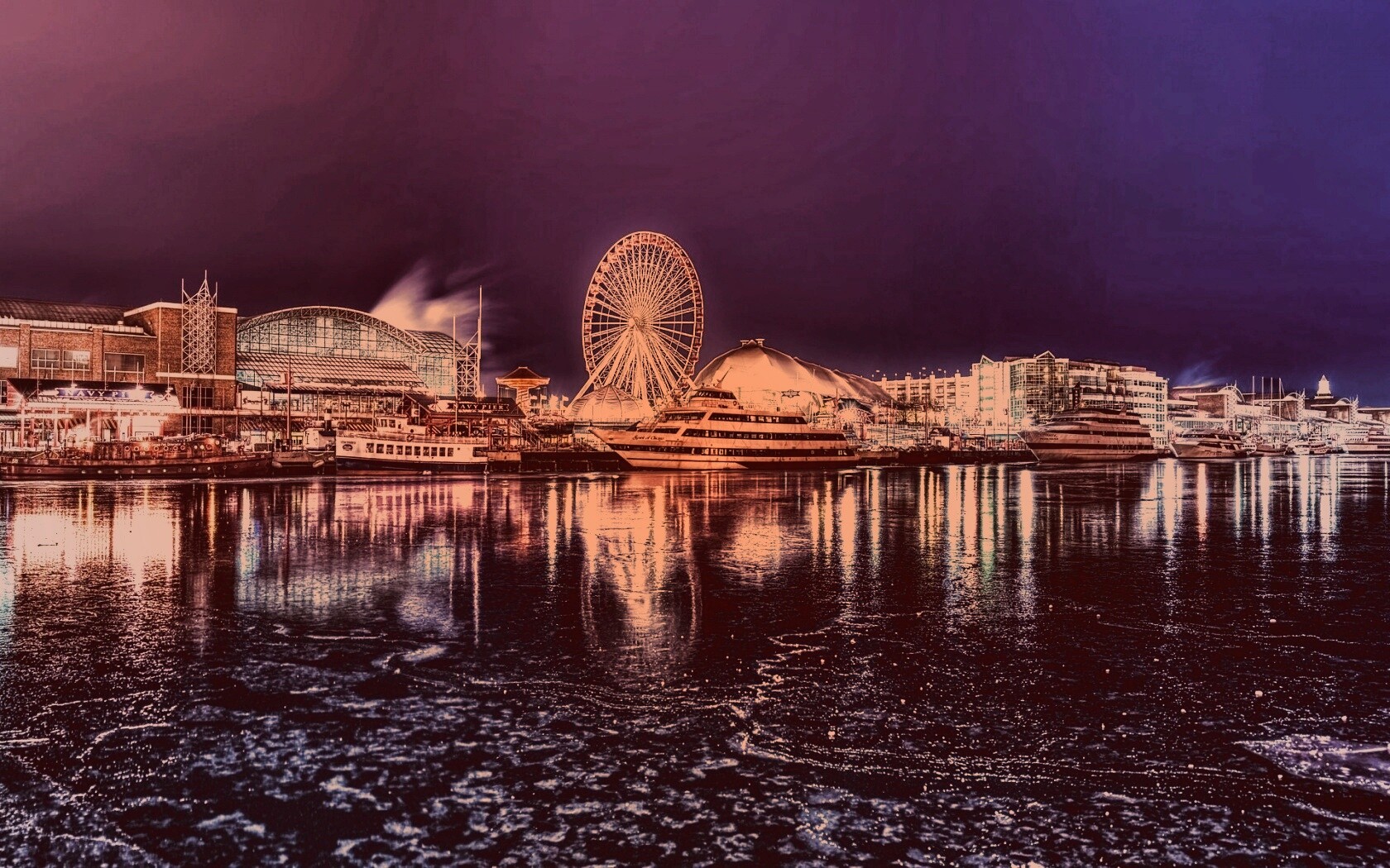 Причал для яхт обои