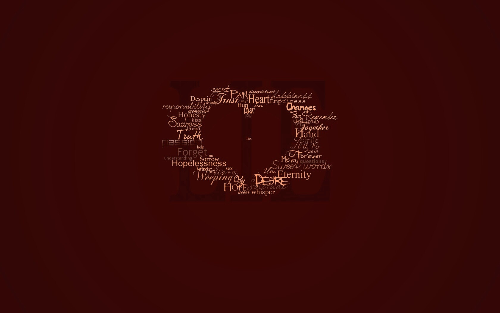 Слова о любви обои