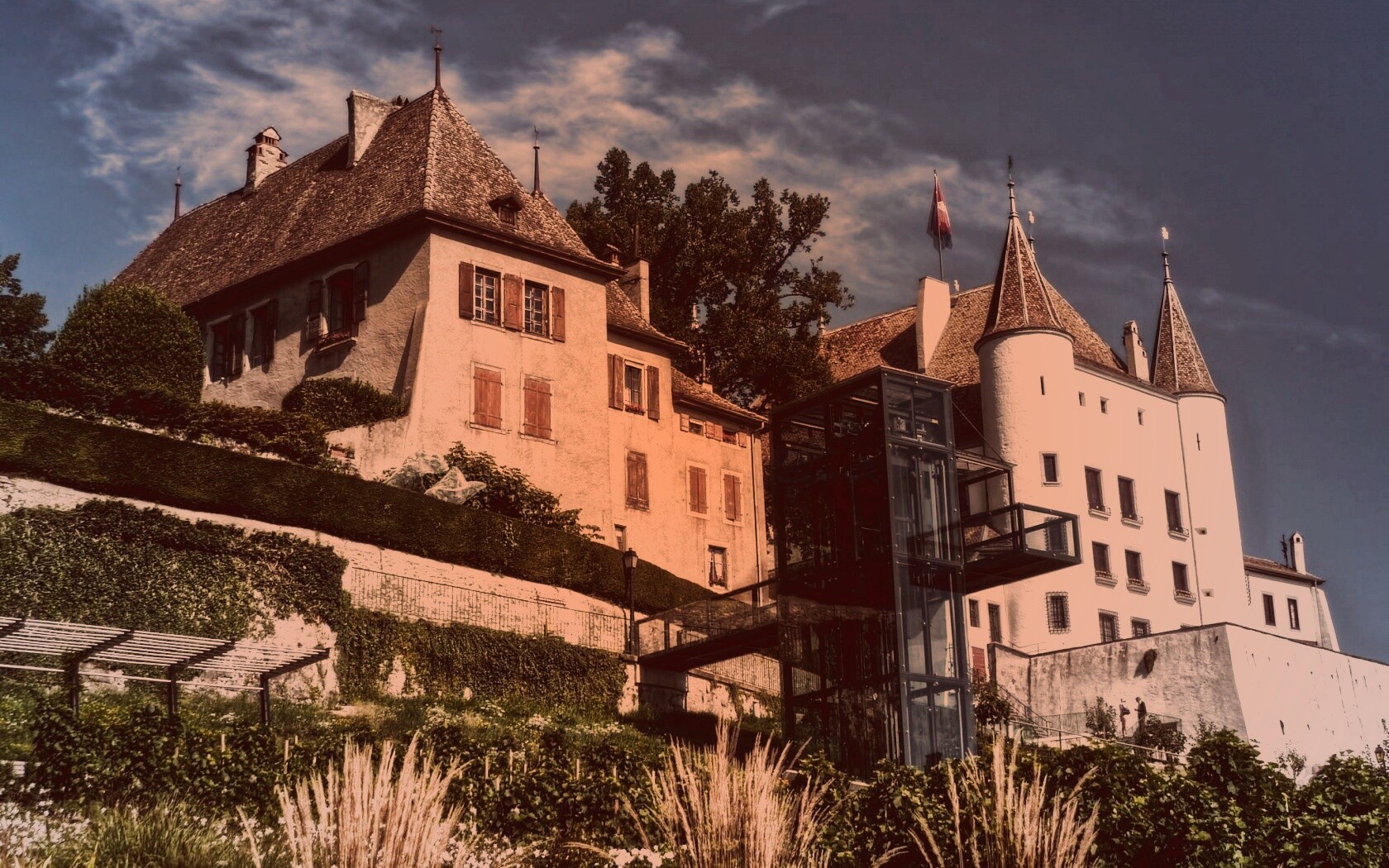 Дома с своеобразной архитектурой обои