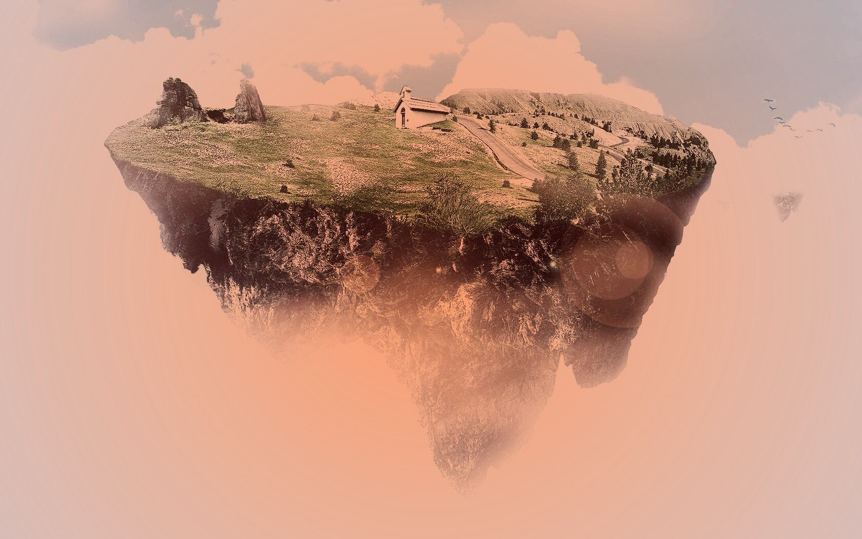 Летающий острв обои