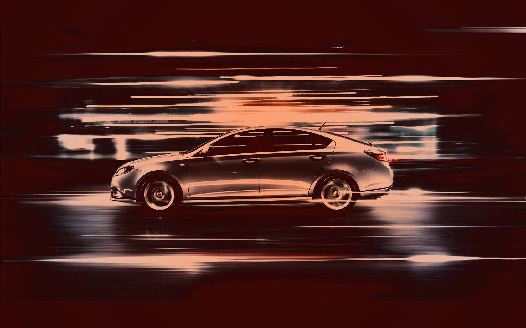 Субару в движении обои