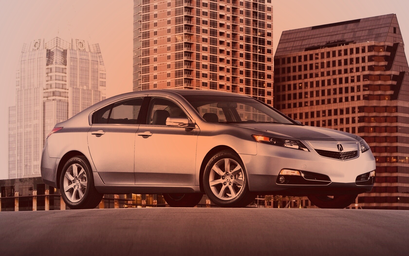 Acura  в городе обои