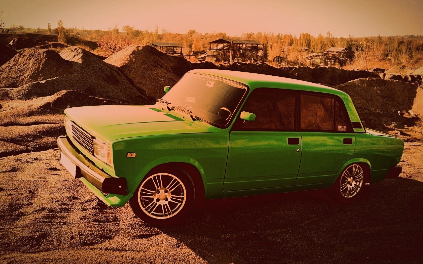 Кислотные жигули обои