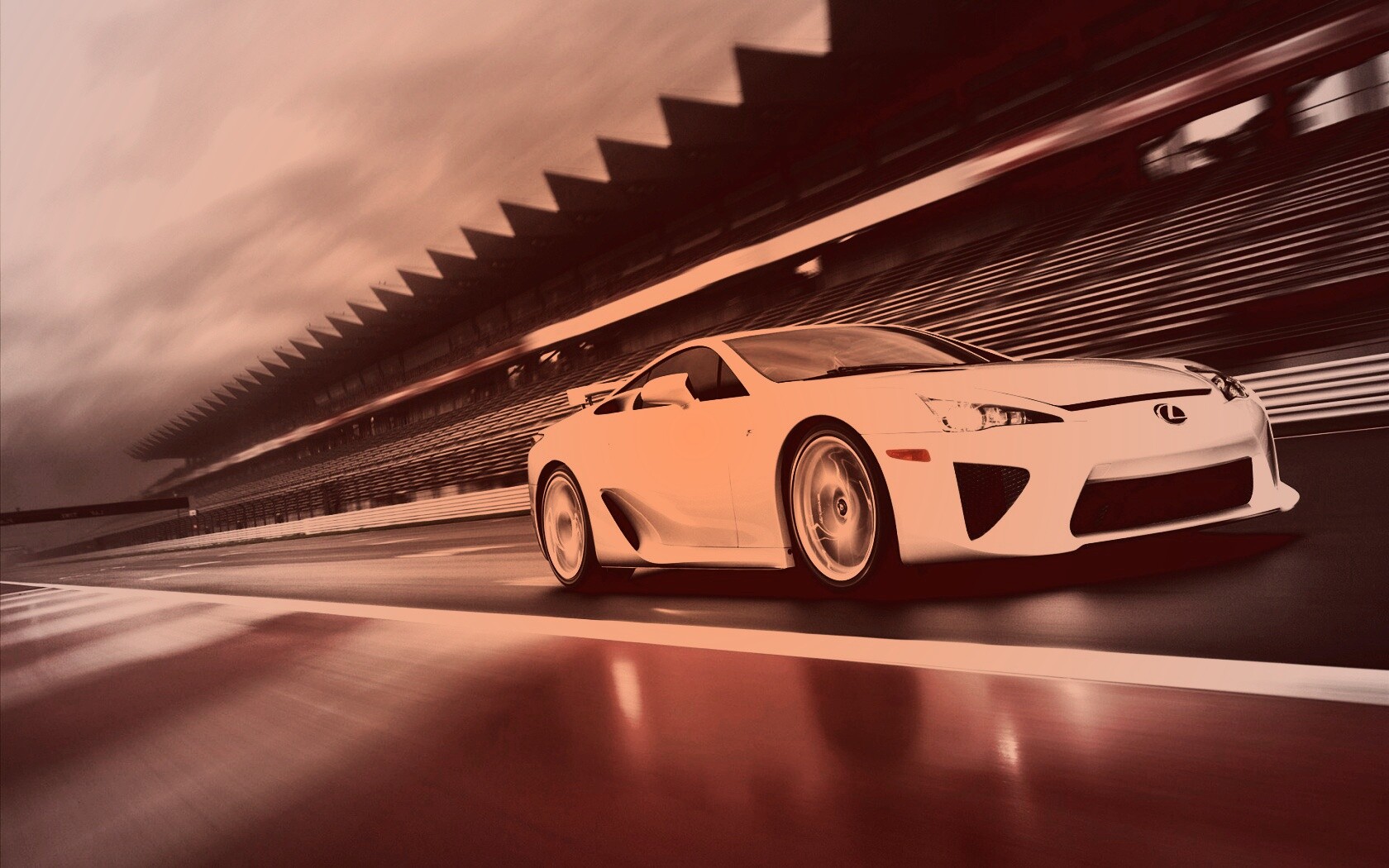 Lexus LFA на тарссу обои