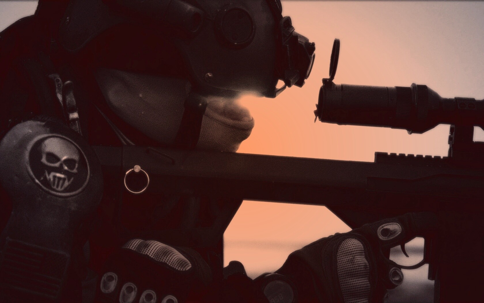 Снайпер за работой обои