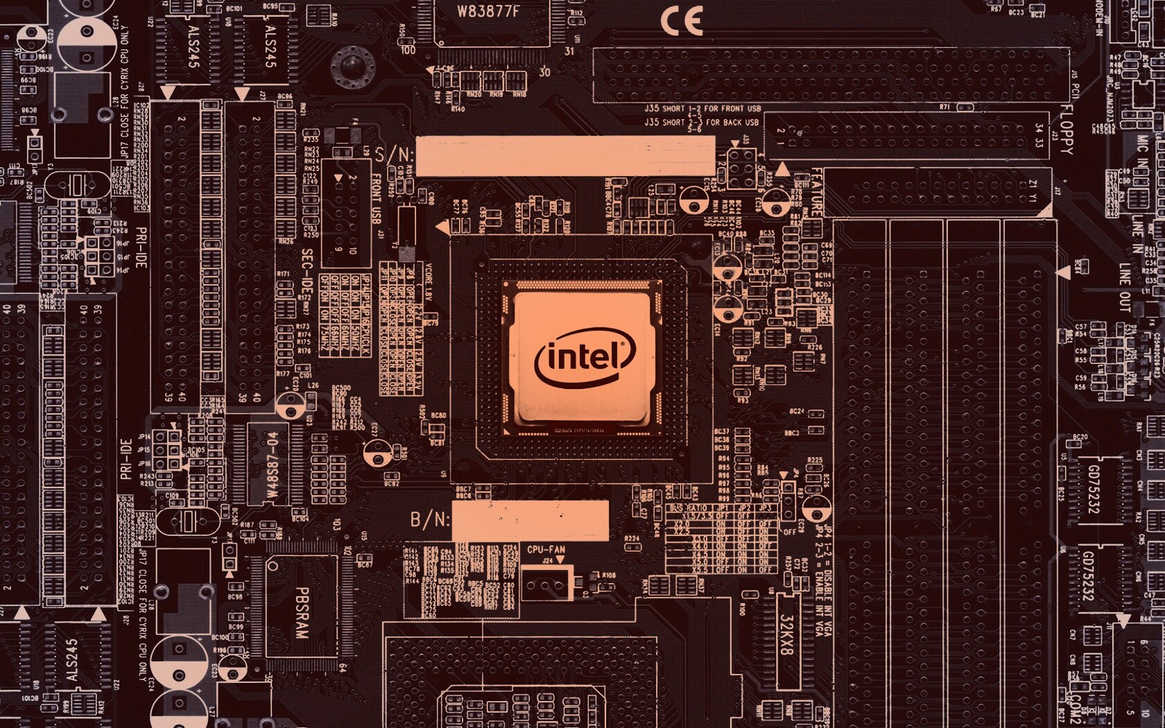 Процессор от Intel обои