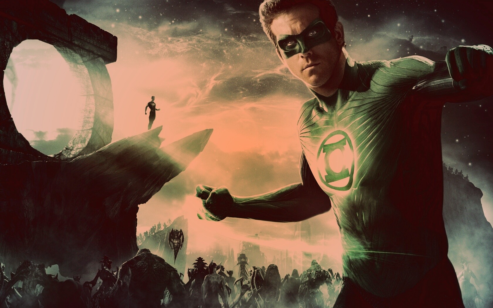 Зелёный фонарь обои