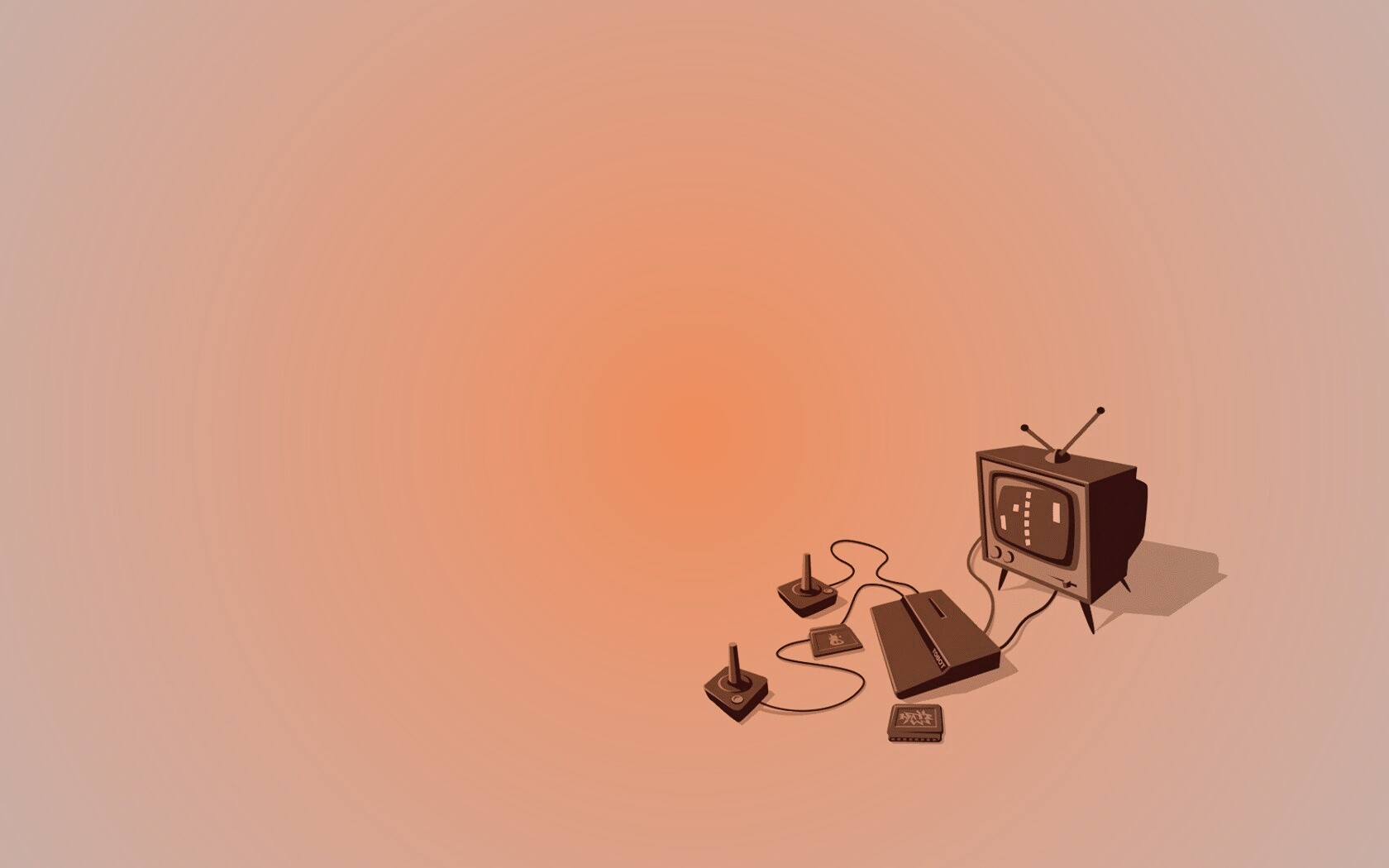 Приставка и телевизор обои