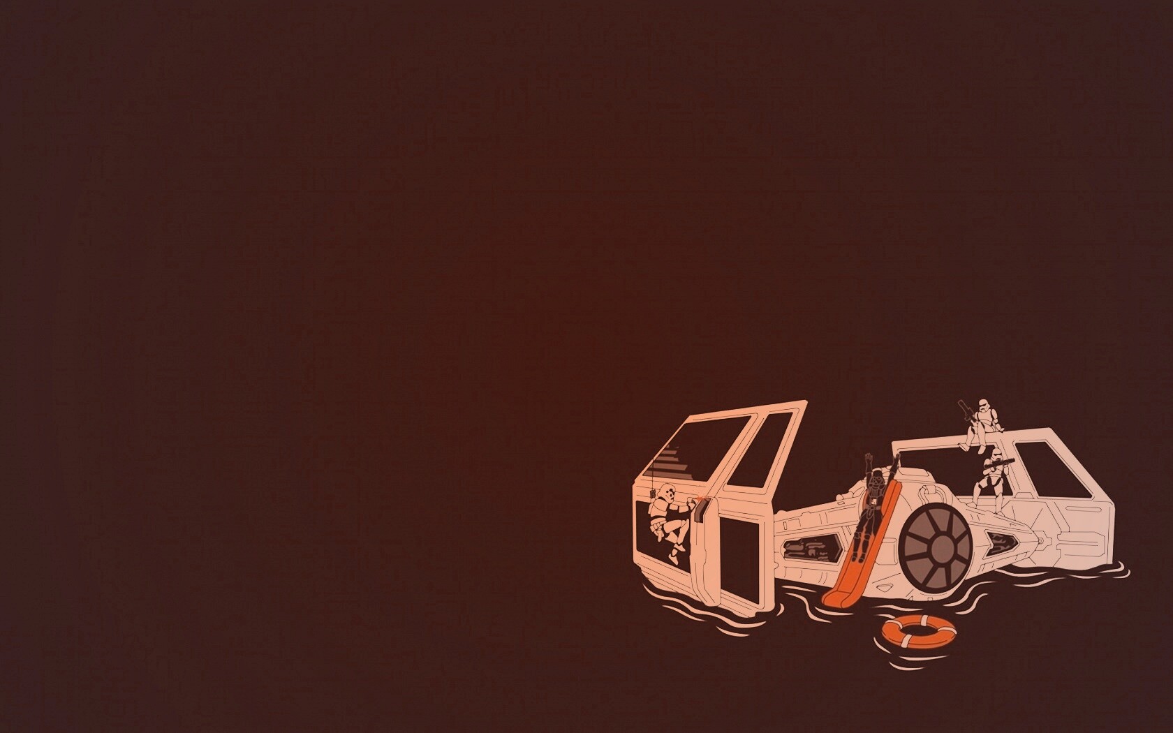 Истребитель империи в экстренной ситуации обои