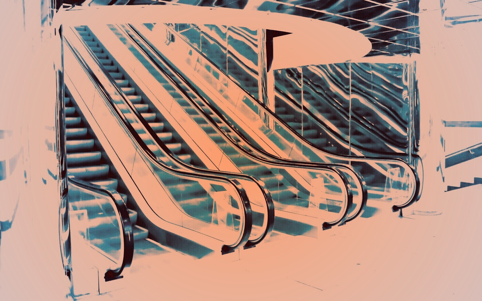 Современный эскалатор обои