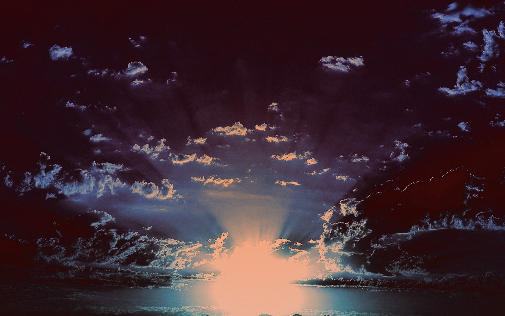 Ночное фантастическое небо обои