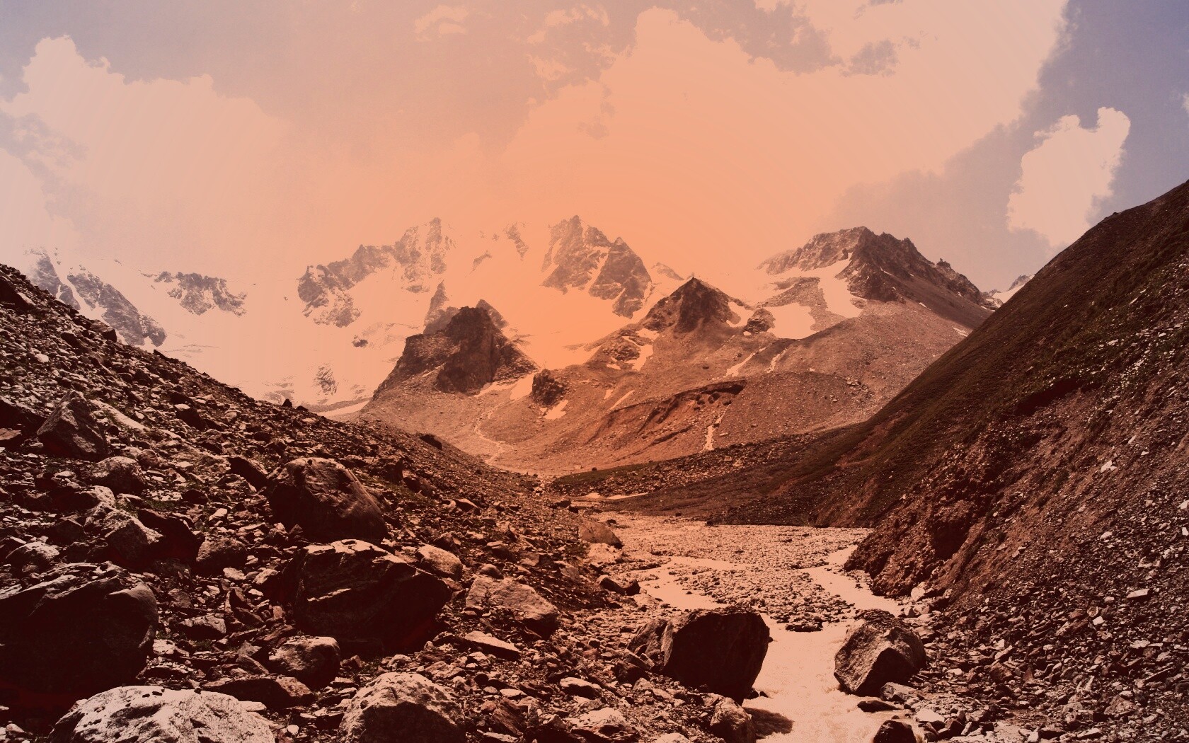 Горный пейзаж обои