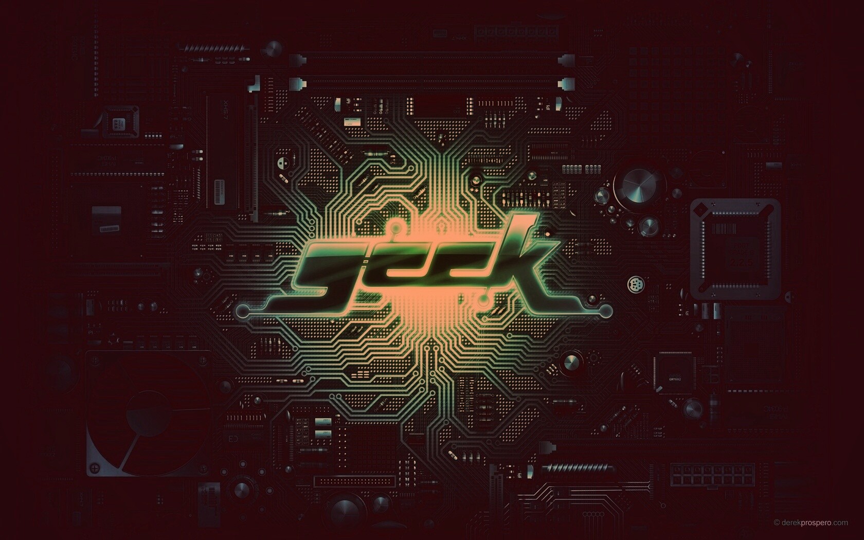 Печатная плата Geek обои