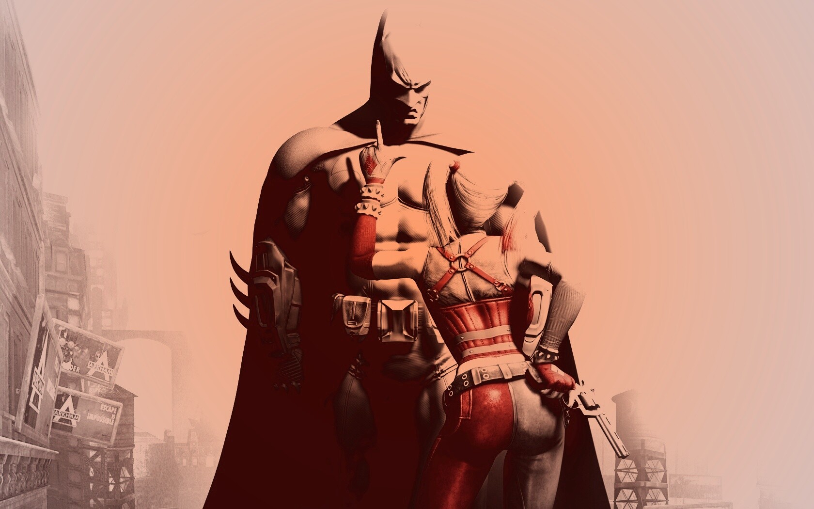 Бэтман и Харли Куин обои