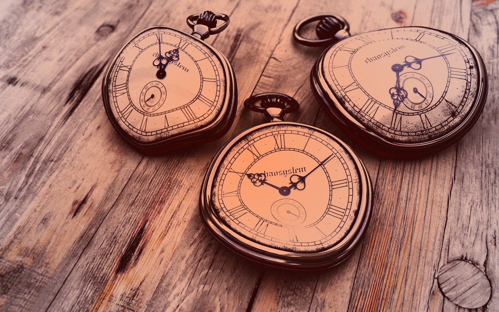 Изогнутые часы обои