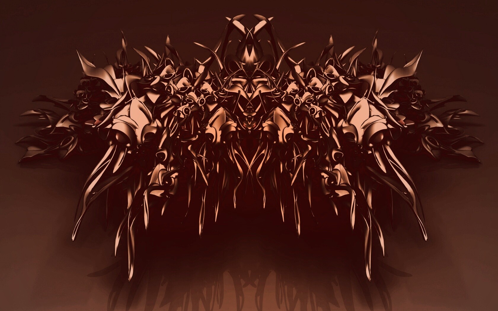 Страшная трехмерная абстракция обои