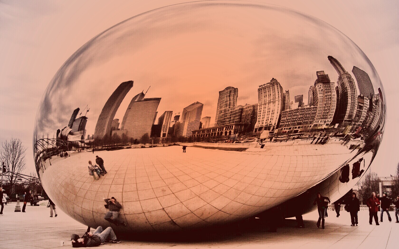 Облачные ворота обои