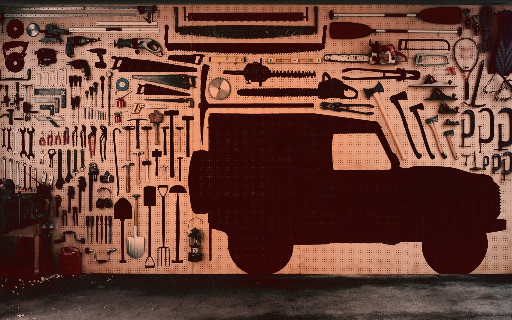 Типичный гараж обои