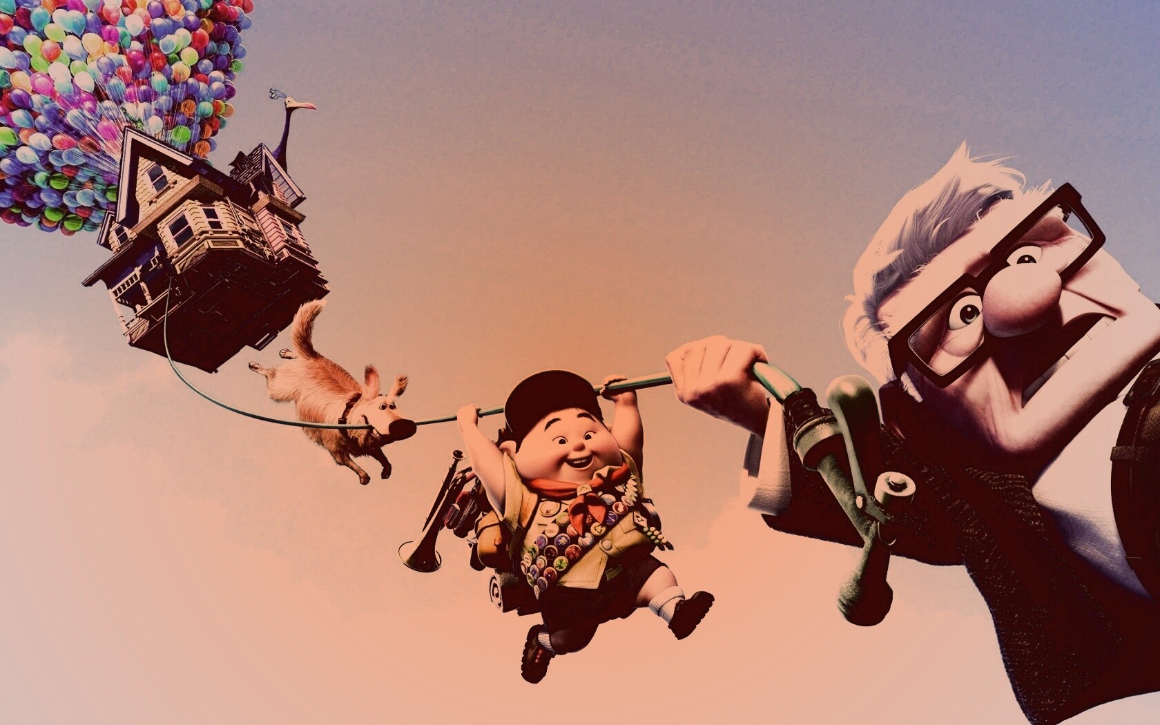Персонажи мультфильма Up обои