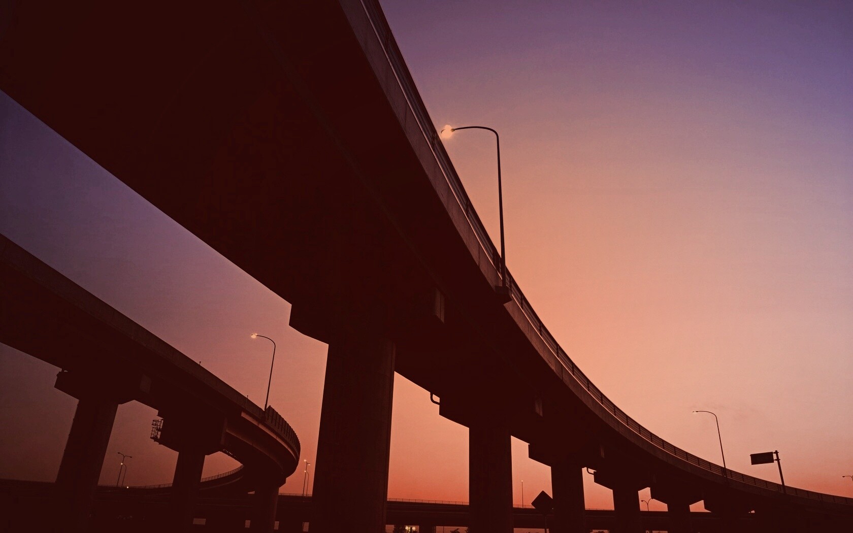 Дорожная развязка обои