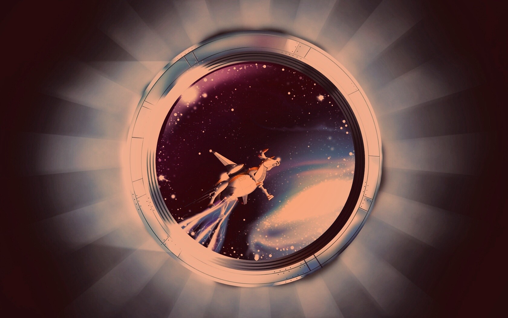 Космическая корова обои