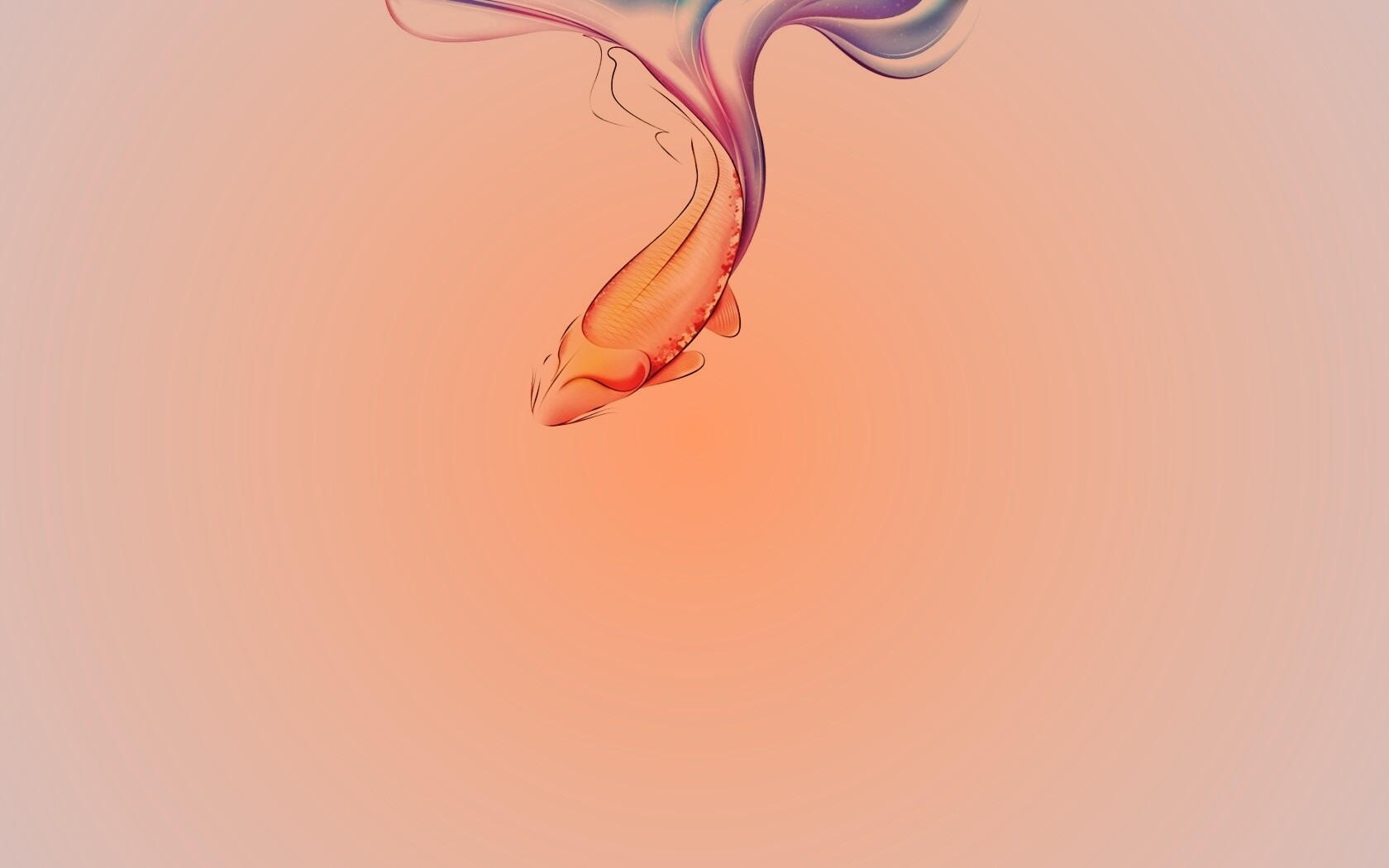 Золоая рыбка  обои